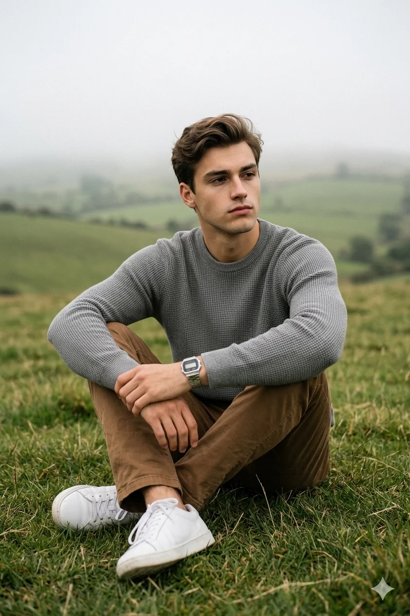 Cinematic Foggy Hills Reflective Portrait preview