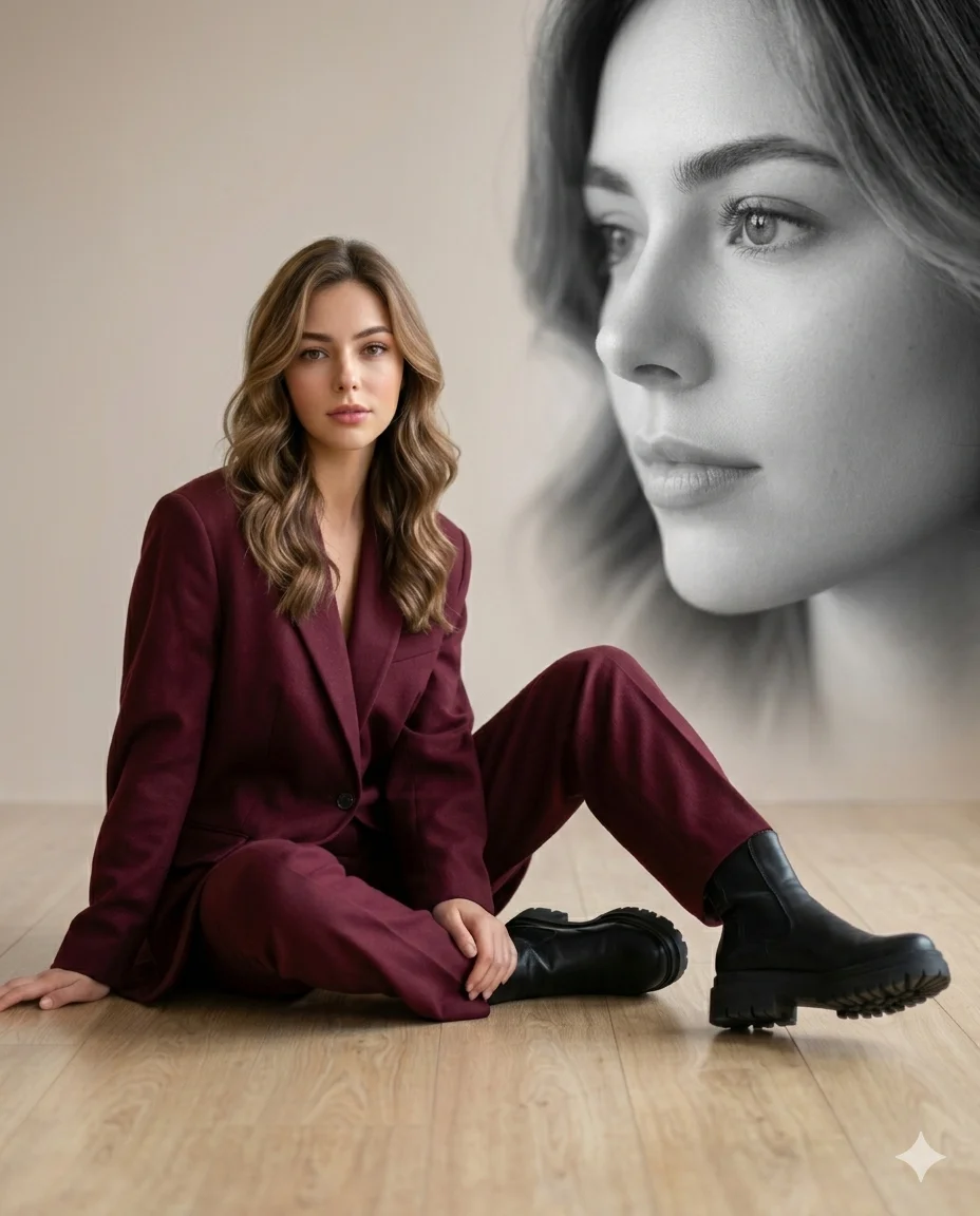 Luxury Fashion Monochrome Portrait preview